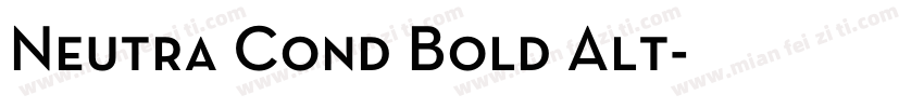 Neutra Cond Bold Alt字体转换